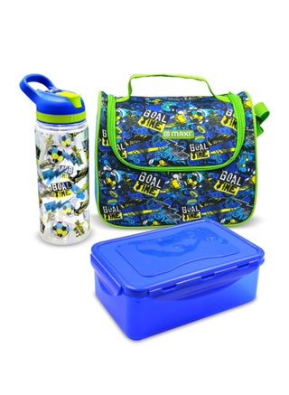 3-Piece Insulated Lunch Bag + Reusable Lunch Box + Reusable Water Bottle Set - pzsku/Z848EE50C99195E2FD9B8Z/45/_/1721893214/bec3e90f-3255-499f-ad3d-d6e588f6fe3d