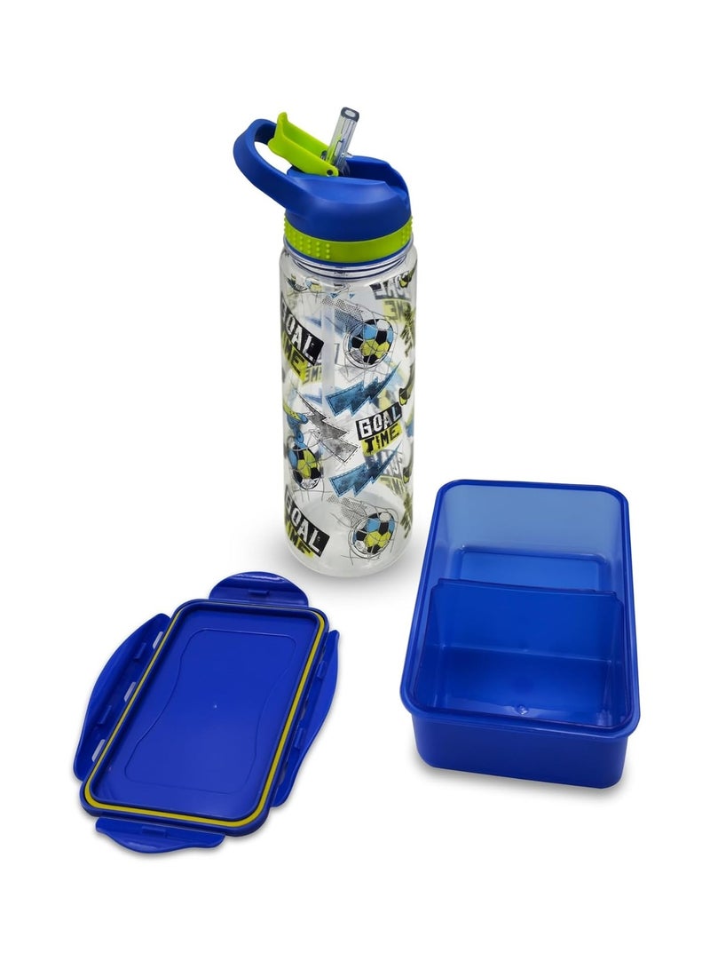 3-Piece Insulated Lunch Bag + Reusable Lunch Box + Reusable Water Bottle Set