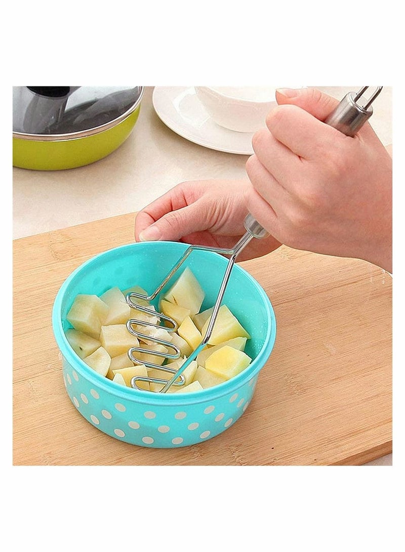 Y&D Potato Masher, Kitchen Masher Stainless Steel Perfect for Making Mashed Potato, Banana Bread, Pumpkin Puree and Vegetables, Potatoes is Easy Clean Use (1 Pcs)  - Image 5
