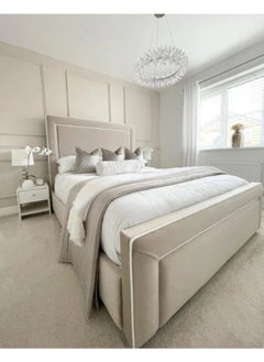 Havana Beds And Upholstery Hampton Luxury Handmade Double Bed (Suitable Mattress fit :140 cm x 190 cm)  - Image 1