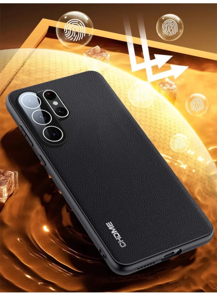 غطاء هاتف بلمسة جلد نابا الفاخر، واقي مضاد للصدمات لهواتف Samsung Galaxy S25/S26 Ultra - Image 4