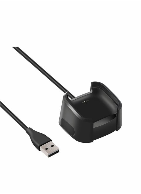 Replacement Charger Compatible with Fitbit Versa 2 Charger, Dock Cradle USB Charging Cable Cord Stand Adapter for Station