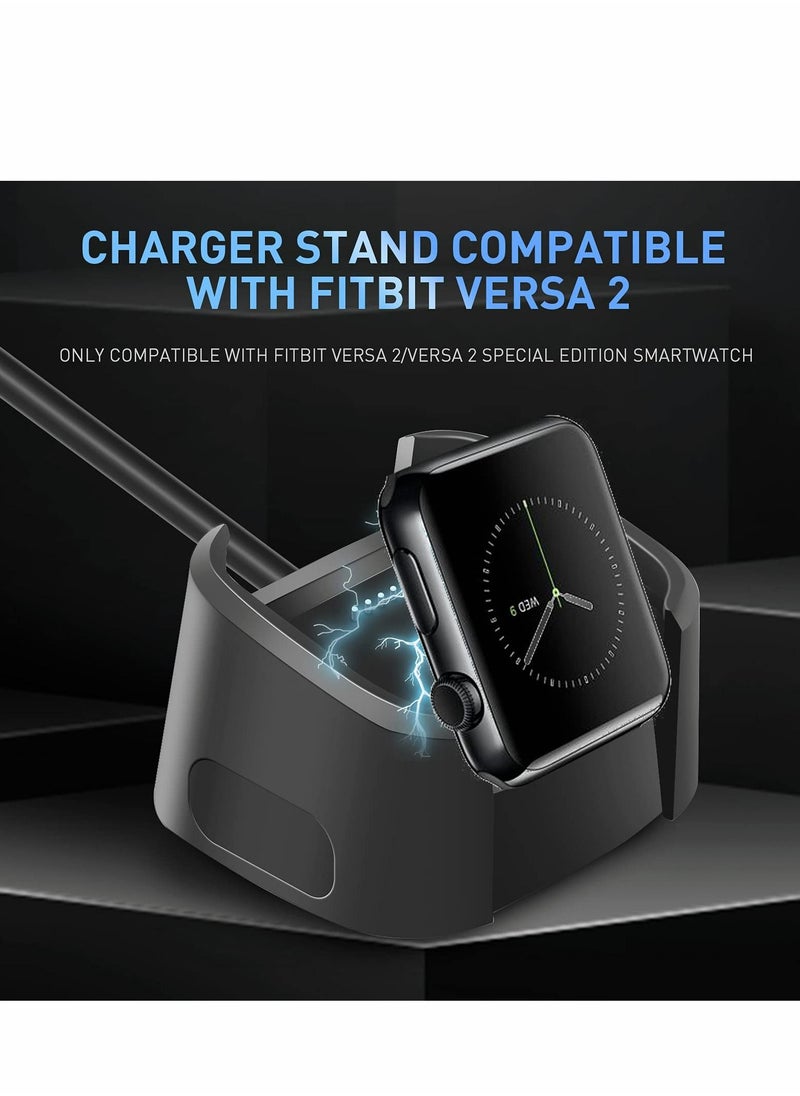 Y&D - Replacement Charger Compatible with Fitbit Versa 2 Charger, Dock Cradle USB Charging Cable Cord Stand Adapter for Station - Image 1