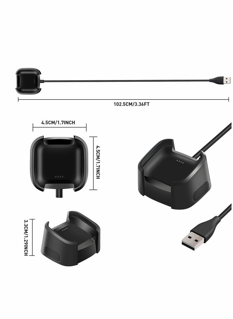 Y&D - Replacement Charger Compatible with Fitbit Versa 2 Charger, Dock Cradle USB Charging Cable Cord Stand Adapter for Station - Image 1