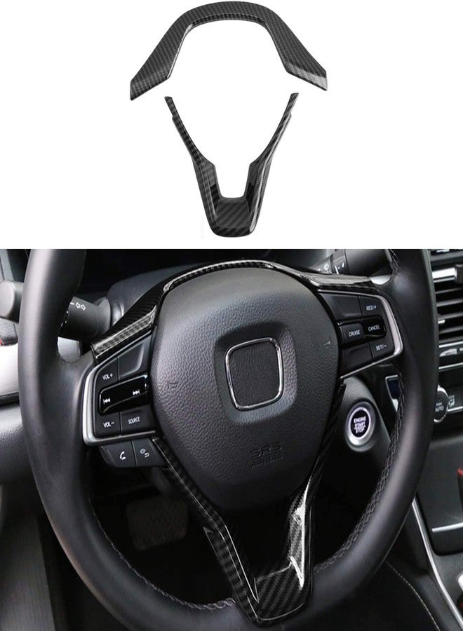 TLIFORT Steering Wheel Trim for Honda Accord 10th 2018 2019 2020 (Carbon Fiber) - Image 1