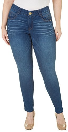 Democracy Women's Plus-Size Plus Size 30/10" "ab Solution Jegging, Blue, 14W - Image 5