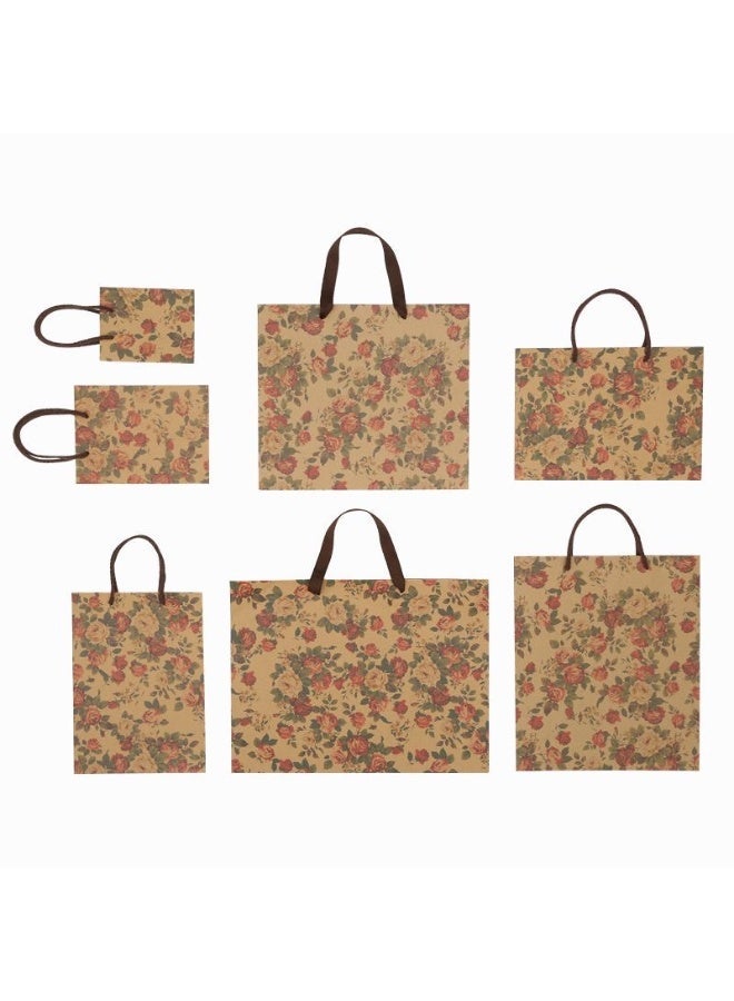 10-Piece Party Gift Bags, Shopping Bags, Kids' Party Bags, Snack Candy Gift Bags, Food Bags, Birthday Wedding Celebration Party Giveaway Bags 28*10*33 cm (Patterned) - Image 2