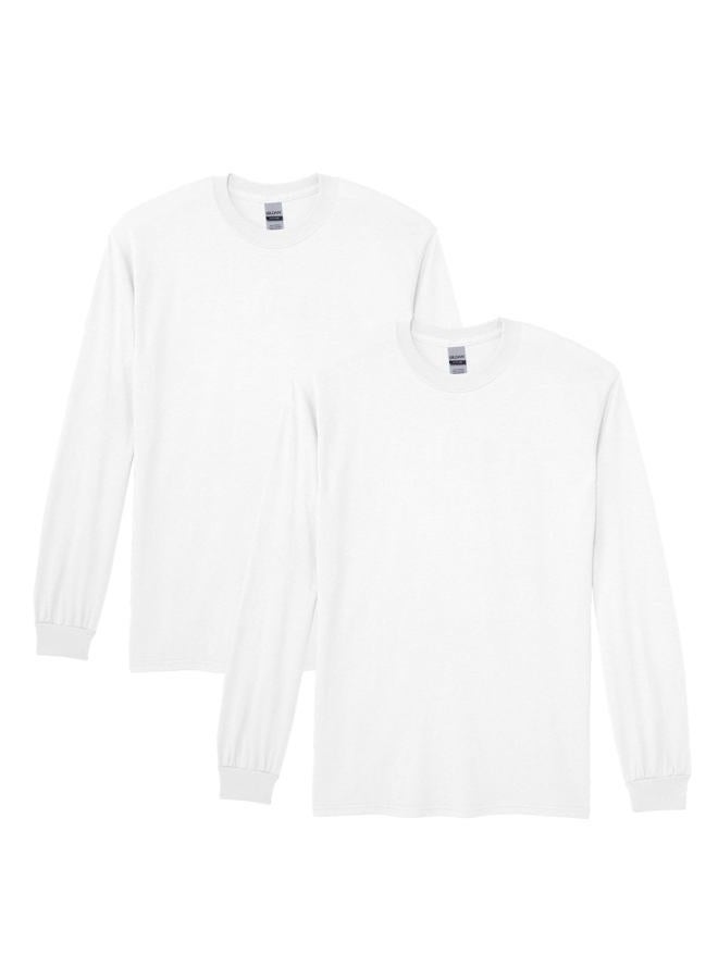 Gildan Men's Shirt (Pack of 2), White, M - Image 1