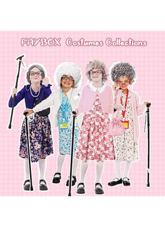 Old Lady Wig Costume for Women, 100 Days of School Costume, Curly Wig Set, Wig Glasses Wig Cap Pearl Necklace Accessories - pzsku/Z848F1913897F28D11318Z/45/_/1740378145/f51e8794-2ae6-4c37-a6d5-13a4d752ef8e