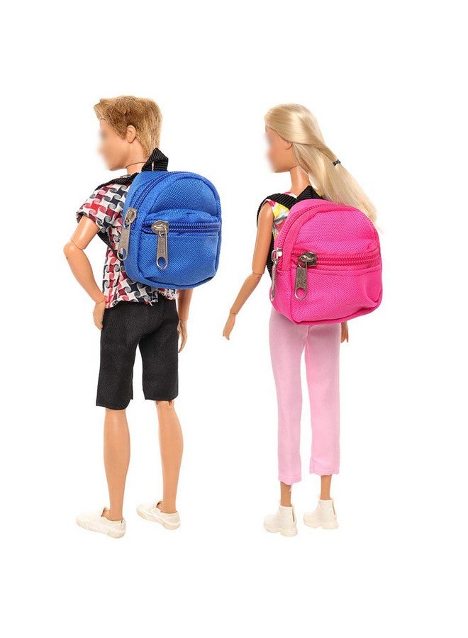 Barwa 5 Pcs Doll Travel Accessories 2 Doll Backpack Bag With Zipper With 2 Sunglasses 1 Telescope For 11.5 Inch Doll… - Image 5