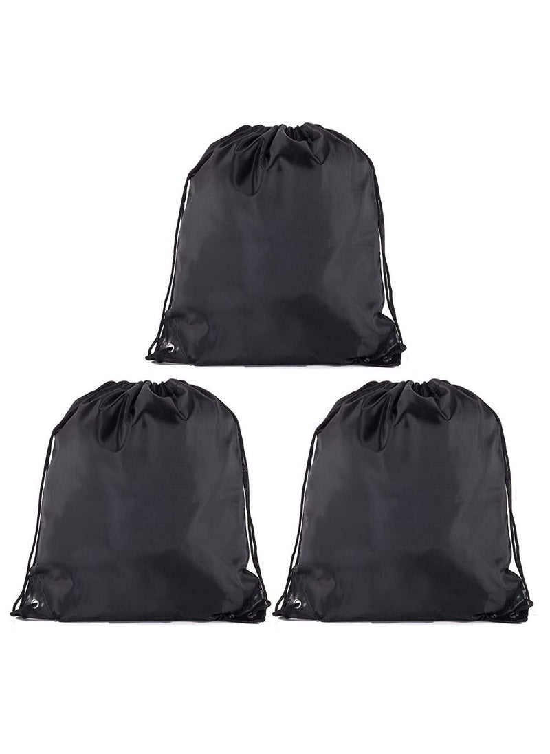 SANTHOME Drawstring Bag with PU Leather Reinforcement at Corners  - Image 1