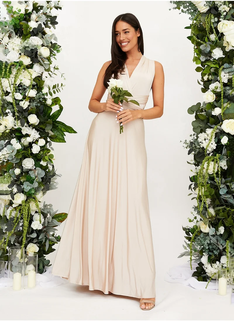 ستايل تشيت Multi-Way Slinky Maxi Dress