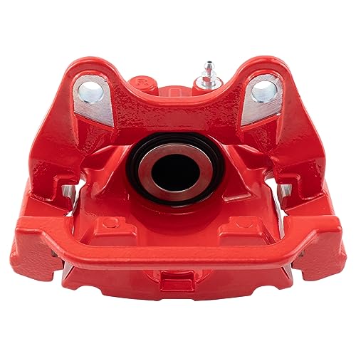 TRQ Rear Performance Brake Caliper Set Red Compatible with 07-20 Cadillac Chevrolet 07-19 GMC - Image 4