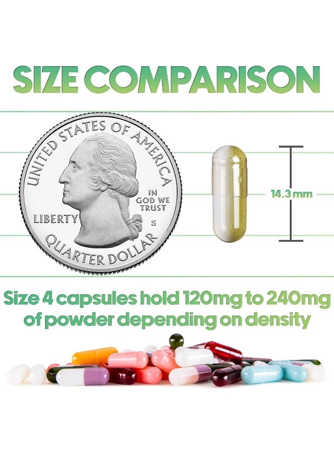 XPRS Nutra Capsules Express- Size 4 Clear Empty Gelatin Capsules 100 Count - Kosher and Halal - Pure Gelatin Pill Capsule - DIY Powder Filling - Image 3