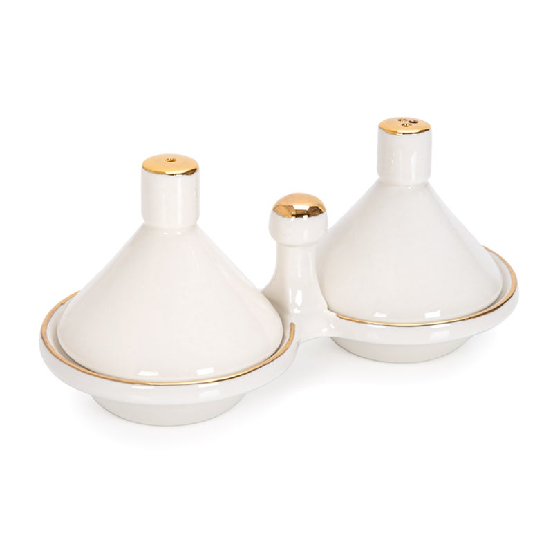 La Mesa  Salt & Pepper 2 Pieces Set Gold Plated - Image 1