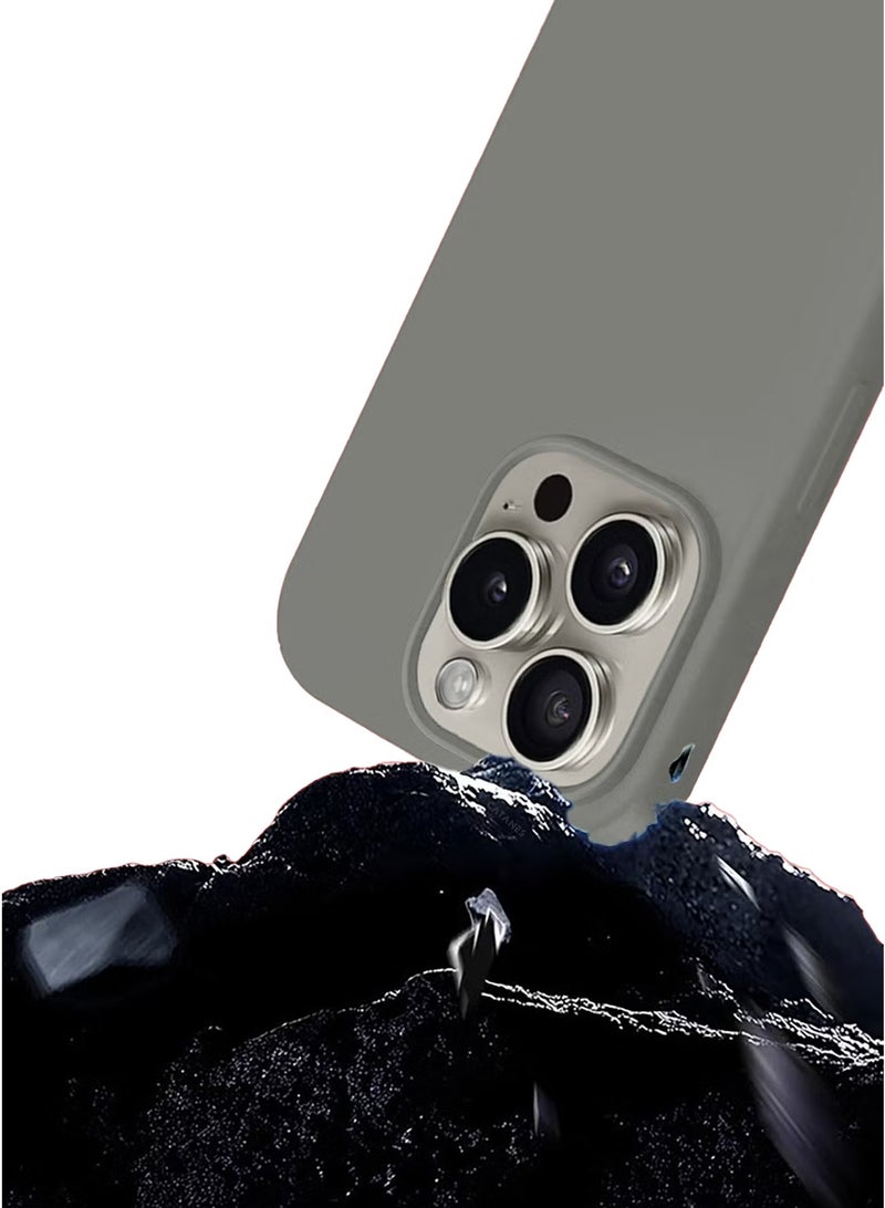 CATANES (لـ iPhone 16 Pro Max) غلاف، غلاف سيليكون رفيع، مغطى بالكامل مضاد للخدش ومقاوم للصدمات - Image 2