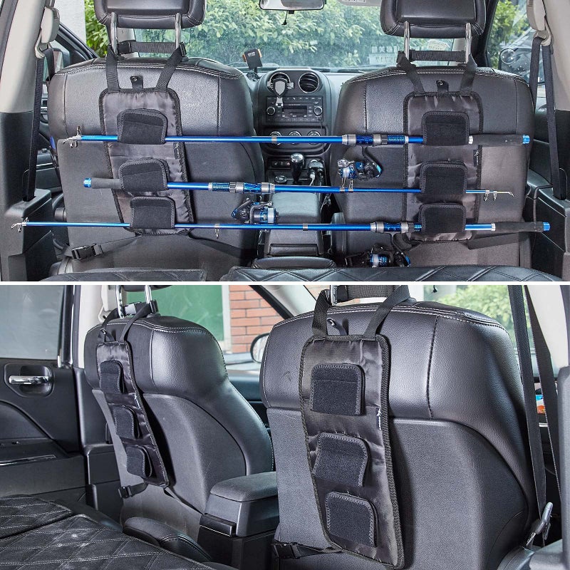 TRINKA Fishing Rod Carrier, Pole Holder for Vehicle/Ship Rear Seats, Car, SUV, Wagons, Vans - Image 1