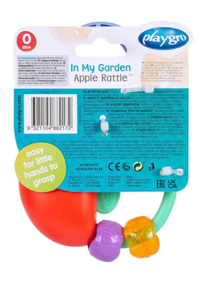 playgro In My Garden Apple Rattle - Pg4088217 Engaging Baby Toy For Development And Sensory Play, 0+ Months - Image 2