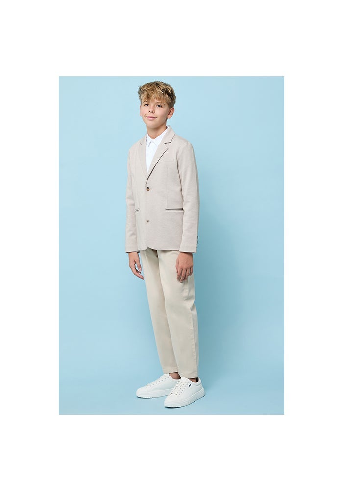 R&B Solid Single Breasted Blazer with Button Closure - Image 5