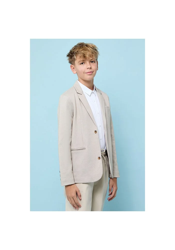 R&b Solid Single Breasted Blazer with Button Closure