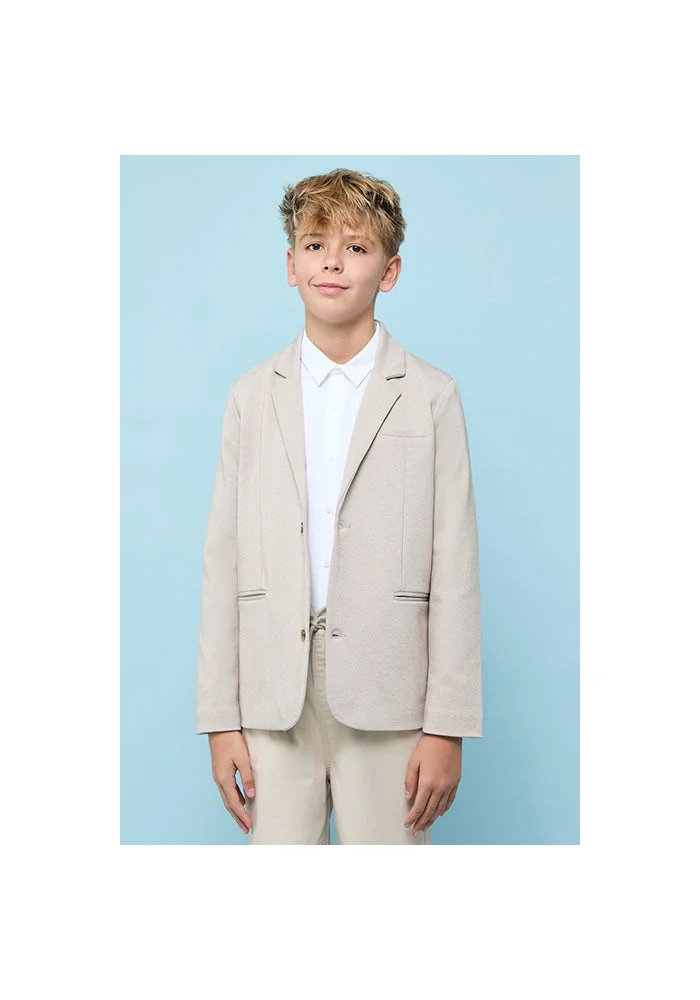R&b Solid Single Breasted Blazer with Button Closure