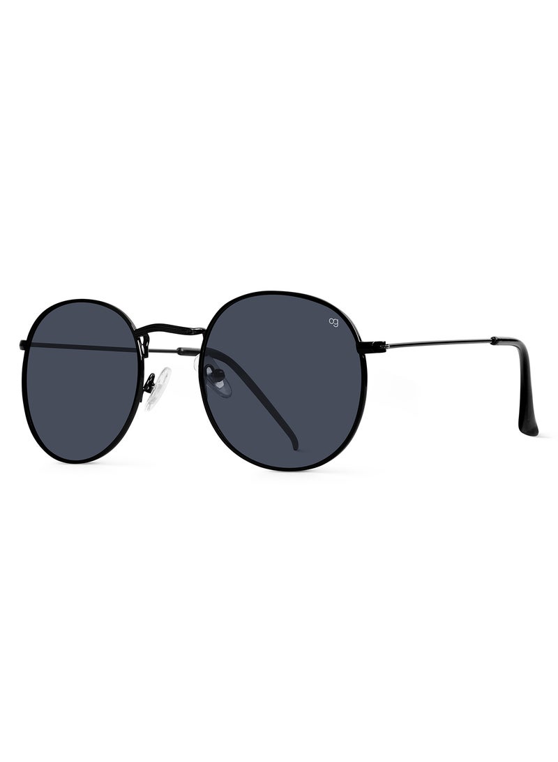 Woggles Black Polarized Round Sunglasses  - Image 4