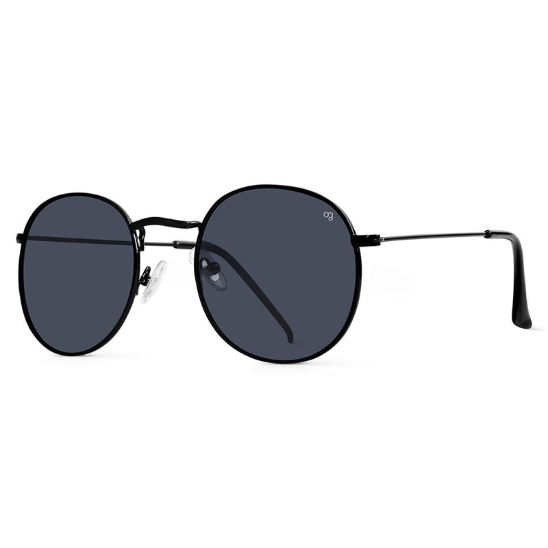 Woggles Black Polarized Round Sunglasses - Image 5