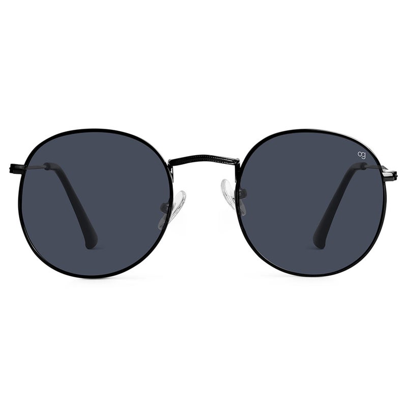 Woggles Black Polarized Round Sunglasses - Image 4