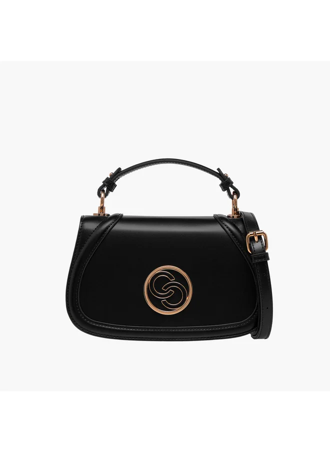 سيليست Women Solid Crossbody Bag with Detachable Strap and Flap Closure
