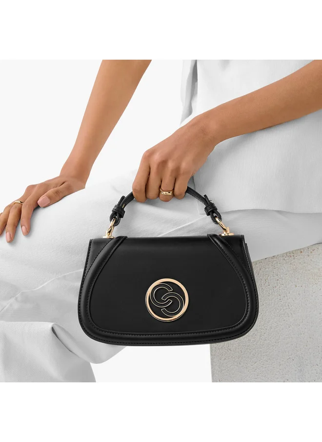 سيليست Women Solid Crossbody Bag with Detachable Strap and Flap Closure