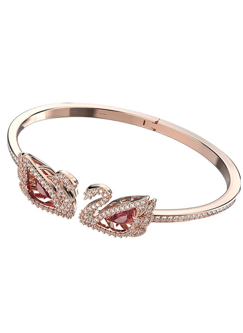 Generic - Swarovski Anniversary Commemorative Double Swan Bracelet - Image 1