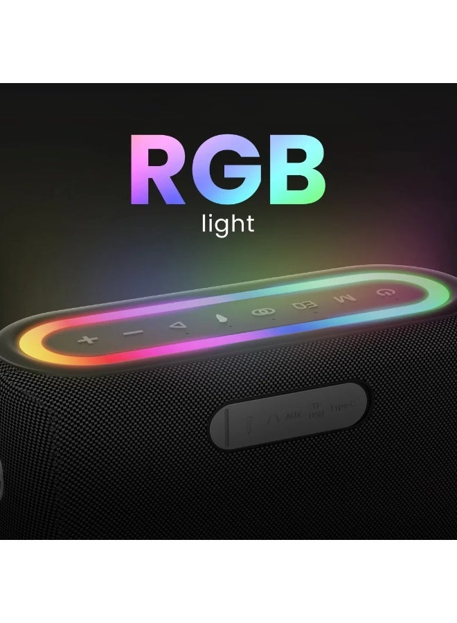 HiFuture Vocalist 300 Premium Wireless Bluetooth Speaker, 150W Powerful Output, Dual Microphones, Deep Bass & Clear Sound, Party Speaker – Silver - Image 5