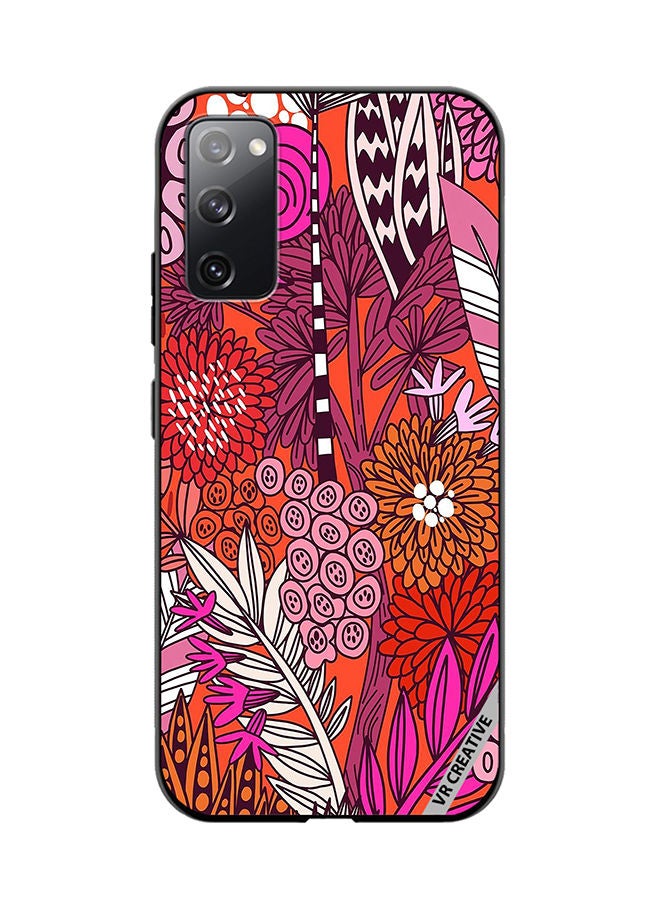 VR CREATIVE Protective Case Cover For Samsung Galaxy S20 FE 5G Flowers Design Multicolour - Image 1