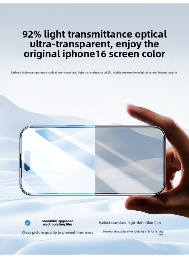 Generic - For Iphone13/16 Tempered Film For Iphone 15Pro Max Mobile Phone Film 16Pro Max X Full Screen 14-Colour:✅[ultra-clear 9d丨full Screen Full Coverage 3 Times Anti-fingerprint] 2 Pieces—free Film Applicator + Damage Compensation Guarantee-Size:For Iphone 15 Pro Max - Image 1