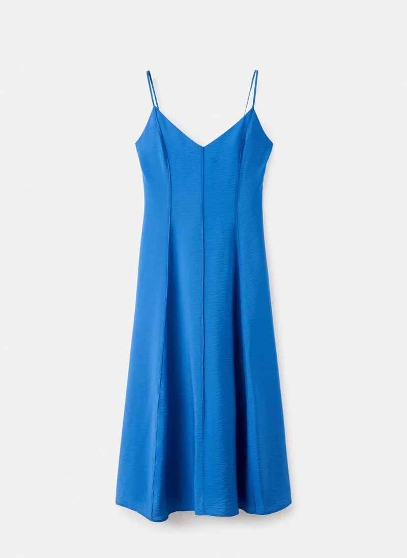 MANGO  Midi dress with stitching details for Women | Best Price UAE