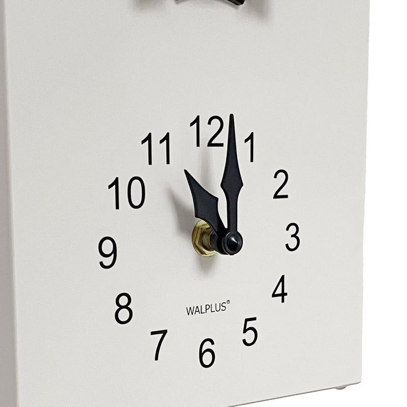 WALPLUS Modern Cuckoo Clocks for Wall Hourly Chiming Coo Coo Clock Volume Adjustable Cookoo Clock Removable Pendulum Christmas Cuckoo Gift White Interior Decoration - Image 5