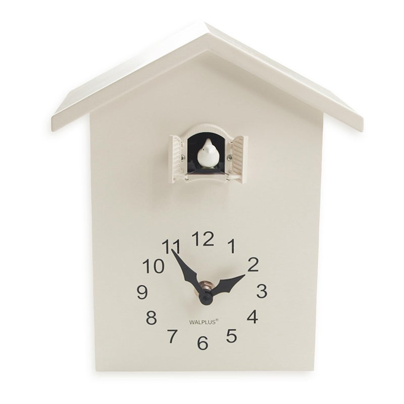 WALPLUS Modern Cuckoo Clocks for Wall Hourly Chiming Coo Coo Clock Volume Adjustable Cookoo Clock Removable Pendulum Christmas Cuckoo Gift White Interior Decoration - Image 3
