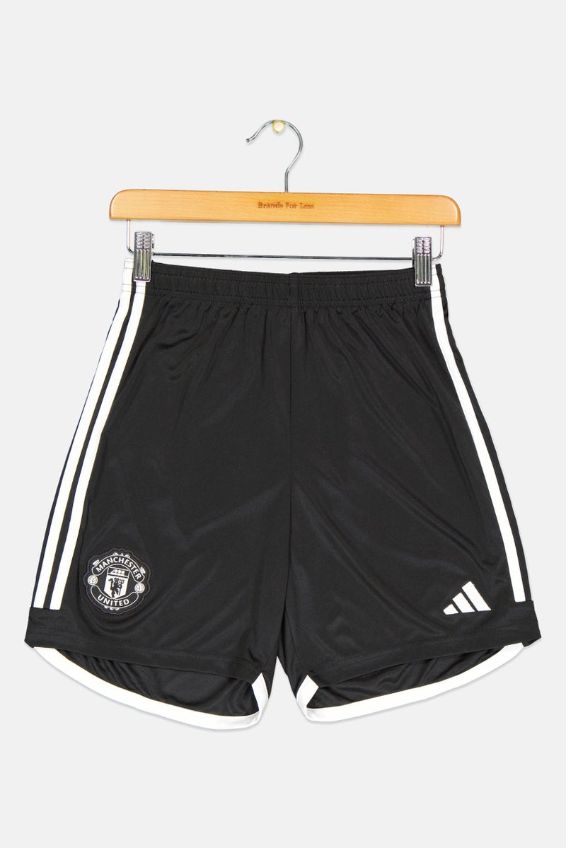Adidas Kids Boy Sportswear Fit Manchester United Football Shorts, Black  - Image 1