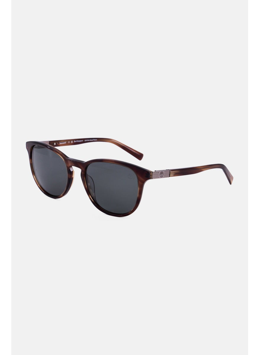 Timberland Men TB931948R53 Polarized Round Sunglasses, Brown  - Image 3