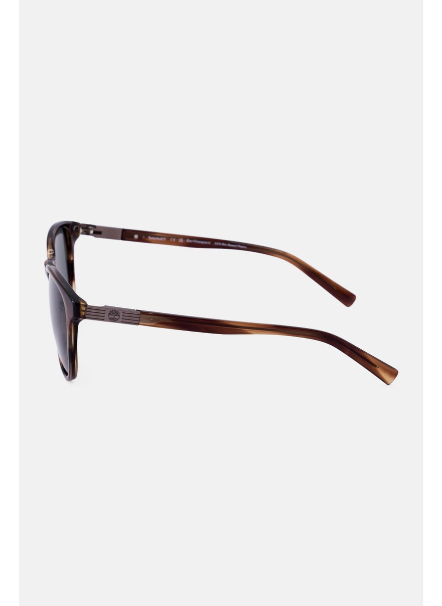 Timberland Men TB931948R53 Polarized Round Sunglasses, Brown  - Image 4
