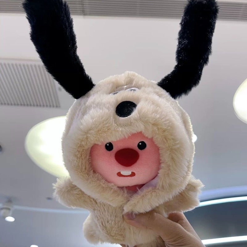 in stock Cute 10cm Doll Headgear Plush Clothes Snapper Burn Hat Cartoon Doll Clothing Accessories WholesaleFlying Dog jumpsuit [clothes only]] Flying Dog jumpsuit [clothes only]]