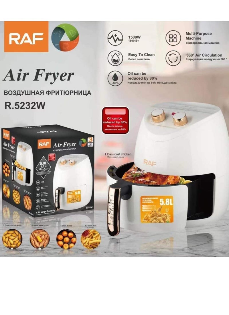 Digital fryer without oil/5.8 liters - R.5232 - white - RAF - 1500 watts - pzsku/Z8490335A37A8D1B358A0Z/45/_/1733919705/c1fb4288-024c-4565-b5f2-c4e6b8225de7