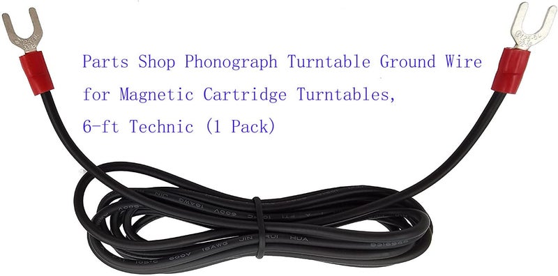 XVRTJ Parts Shop Phonograph Turntable Ground Wire for Magnetic Cartridge Turntables, 6-ft Technic (1 Pack) - Image 2