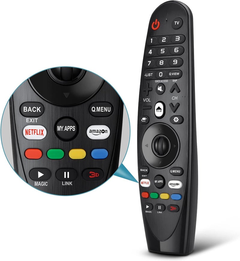EWO'S Universal Remote Control for LG Smart TV Magic Remote Replacement, with Buttons for Netflix Prime Videoã€ NO Voice and Pointer Functionã€‘ - Image 1
