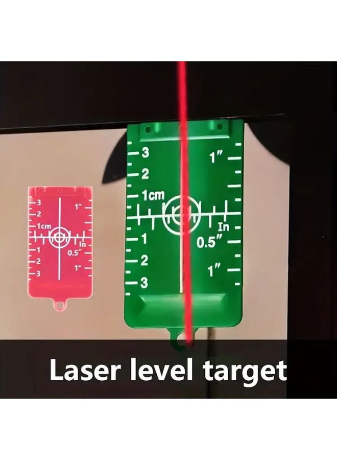 Laser Level Target Board Red Line Beam Distance Plate Durable Plastic No Battery Needed - Image 2