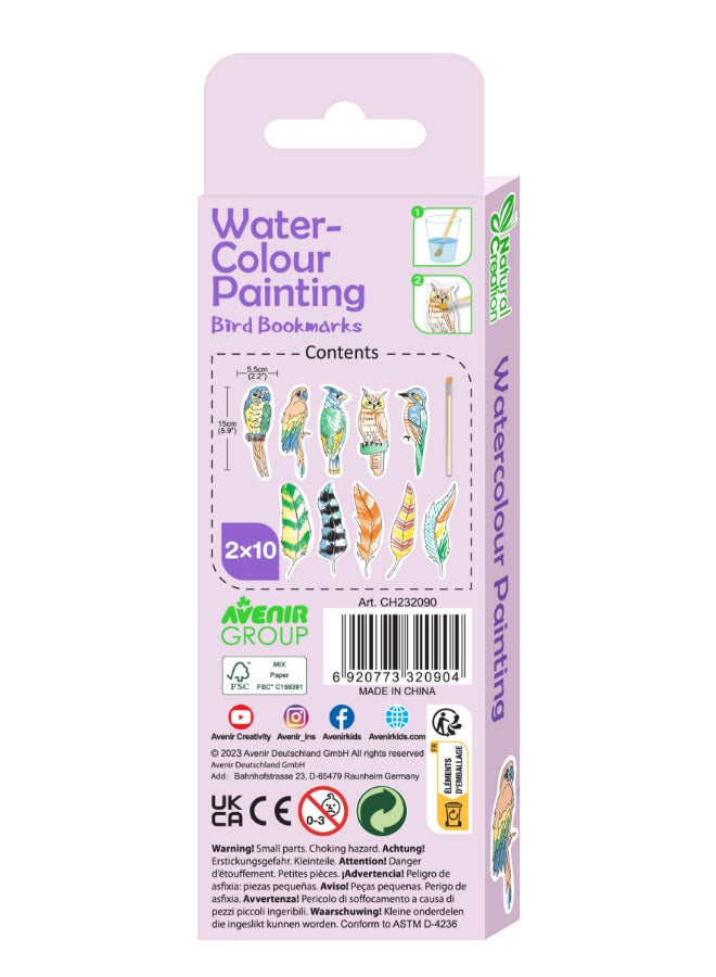 Avenir Paint by Water - Bookmarks - Bird Multicolour | Paint by Water Art lets little ones discover easy, fun painting - with no mess! | Ages 3+ - Image 4