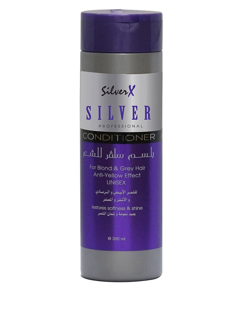 SilverX For Blonde, Ash, Light hair treatment color corrector purple, SALT&SULFATE FREE 350ml - Image 1