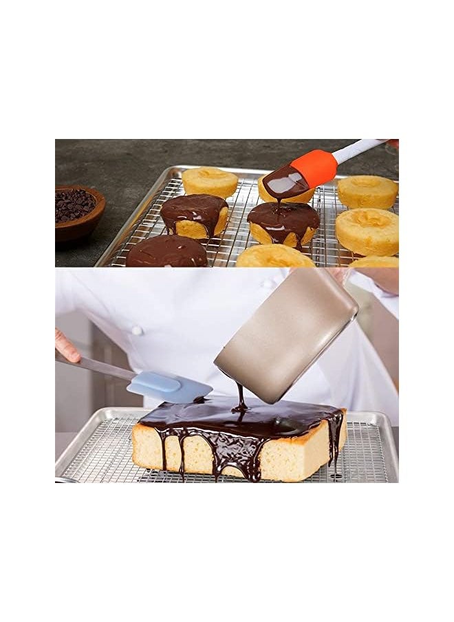 Beauenty - Cooling Racks for Baking，Stainless Steel Wire Rack Baking Rack Oven Rack Cookie Rack，Oven Safe，Rust-Resistant Rack for Cooking，Baking，Roasting And Grilling(size 26CM*20CM) - Image 1