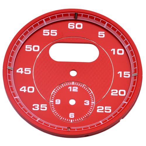 HAOTOM Red Interior Dial Clock Gauge Chrono Cover Compatible for Porsche Cayman 911 Macan Cayenne Boxster Panamer - Image 3