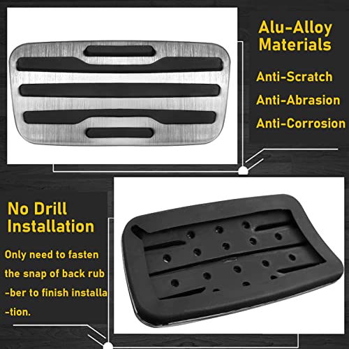 TTCR-II for Chevy Silverado 1500 Pedal Covers 2019-2025, Compatible with GMC Sierra Pedals 2019-2025, for Yukon Racing Pedal 2021-2024 Suburban and 2021-2024 Tahoe (Auto, 2Pcs) - Image 4